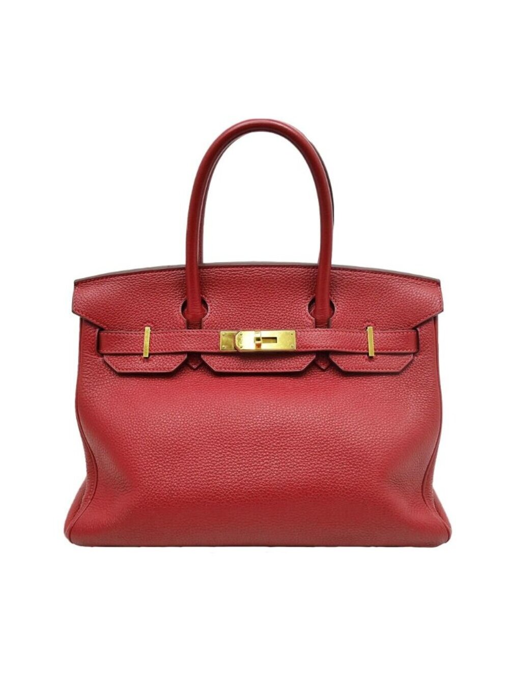Hermes Birkin 30 Tote Rouge Grenat Togo Gold